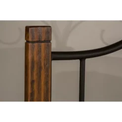 King Destin Metal/Wood Headboard Textured Brushed Oak - Hillsdale Furniture -Baxton Furniture Store GUEST 73584d7b 6181 4db1 becb 2ee2b0bc7ddb