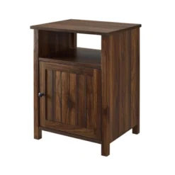 Georgia Single Door Storage Nightstand - Saracina Home -Baxton Furniture Store GUEST 73edd5b9 9d08 436f 984f aa756c51c65b