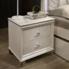 Fosset 2 Drawer Acrylic Legs Nightstand Pearl White - HOMES: Inside + Out -Baxton Furniture Store GUEST 7703d658 b1e7 43d4 90d6 88c942506984