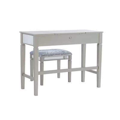 Madison Silver Vanity Set Silver - Linon 10 Madison Silver Vanity Set Silver - Linon - Image 8