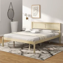 Costway Full/Queen/Twin Size Wooden Platform Bed Frame With Headboard Mattress Foundation Natural 21 Costway Full/Queen/Twin Size Wooden Platform Bed Frame With Headboard Mattress Foundation Natural -Baxton Furniture Store GUEST 78800d95 c702 4438 8c77 1b2d7dca962a
