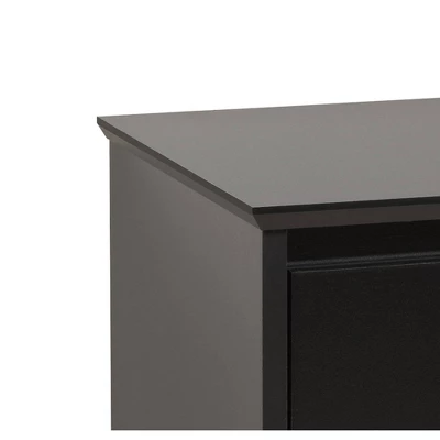 Coal Harbor 2 Drawer Tall Nightstand With Open Shelf Black - Prepac 6 Coal Harbor 2 Drawer Tall Nightstand With Open Shelf Black - Prepac - Image 4