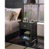 Bedford Nightstand Black - Home Styles -Baxton Furniture Store GUEST 7c05858c 99c5 4933 a1da 7cfab62b7f8b