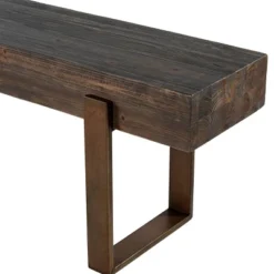 Dartem Rustic Industrial Bench Brown - Aiden Lane -Baxton Furniture Store GUEST 7c3a361b f075 4eda 925a 495a47cd02cd