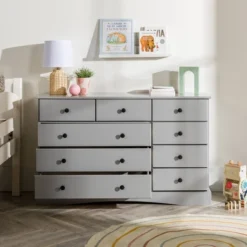 Lauren Classic Transitional 9 Drawer Dresser Storage - Saracina Home 23 Lauren Classic Transitional 9 Drawer Dresser Storage - Saracina Home -Baxton Furniture Store GUEST 7c93e92d 26a7 4453 b063 60274060082b