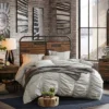 Queen Renu Headboard Light Brown/Gun Metal -Baxton Furniture Store GUEST 7e6ad646 6cdc 4397 9a0b 775de3415fe6