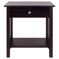 35.1" Nightstand With Usb Port - Flora Home -Baxton Furniture Store GUEST 805ac533 4dcd 46f9 bcf9 dcc1885bf55a