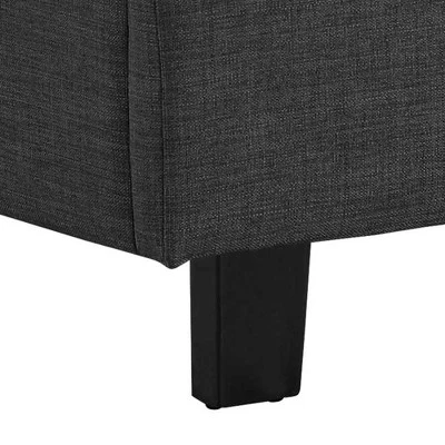 Emery Upholstered Queen Platform Bed Charcoal Black - Picket House Furnishings 6 Emery Upholstered Queen Platform Bed Charcoal Black - Picket House Furnishings - Image 4