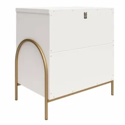 Anastasia Nightstand White - CosmoLiving By Cosmopolitan -Baxton Furniture Store GUEST 844cabf6 2235 4fe7 bc81 702e3335bbd3