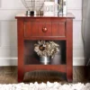 Mereu 1 Drawer Nightstand Cherry - HOMES: Inside + Out -Baxton Furniture Store GUEST 84a9c606 1930 4c6a a107 2a8a7d064f70