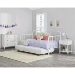Little Seeds Rowan Valley Linden 3 Drawer Dresser With Wood Feet, White