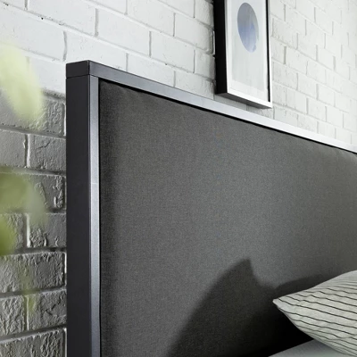 Christina Platform Bed Frame With Headboard Gray - Zinus 4 Christina Platform Bed Frame With Headboard Gray - Zinus - Image 2