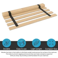Continental Sleep, 0.75-Inch Standard Mattress Support Wooden Bunkie Board/Slats 10 Continental Sleep, 0.75-Inch Standard Mattress Support Wooden Bunkie Board/Slats -Baxton Furniture Store GUEST 8899578c b45b 4beb ae3d dbb9e1fd3d74