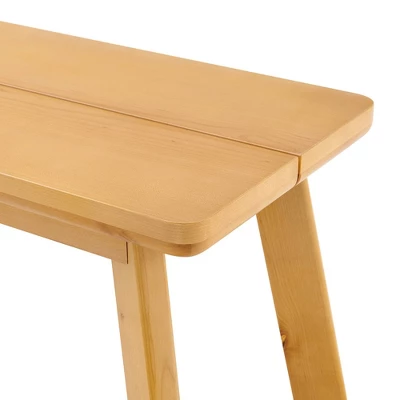 48" Shelburne Dining Bench Warm Natural - Alaterre Furniture 8 48" Shelburne Dining Bench Warm Natural - Alaterre Furniture - Image 6