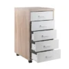 Kenner Mobile 5 Drawer Storage Cabinet Wood - Winsome -Baxton Furniture Store GUEST 8b43dce2 b705 4008 8f8a 42347d4852ed
