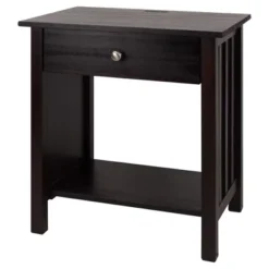 35.1" Nightstand With Usb Port - Flora Home