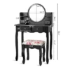 Costway Makeup Vanity Table Drawers Oval Dressing Table Kids Gift -Baxton Furniture Store GUEST 8e12ab56 a394 4daa b40b fb0064e24890