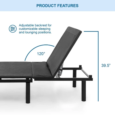 Serene Adjustable Back Support Bed Frame - HOMES: Inside + Out 5 Serene Adjustable Back Support Bed Frame - HOMES: Inside + Out - Image 3