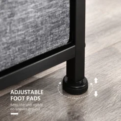 HOMCOM 8-Drawer Dresser, 3-Tier Fabric Chest Of Drawers, Storage Tower Organizer Unit With Steel Frame For Bedroom, Hallway -Baxton Furniture Store GUEST 8fc6d466 7d4b 47f1 b024 6165aa25d06d