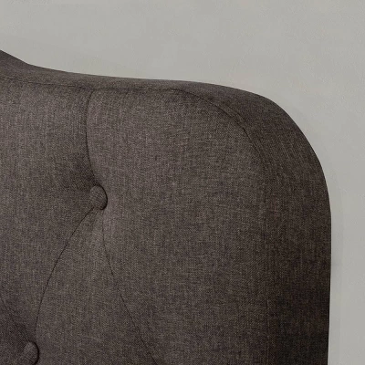 Nicole Upholstered Headboard Stone Fabric/Metal (Frame Not Included) - Hillsdale Furniture 6 Nicole Upholstered Headboard Stone Fabric/Metal (Frame Not Included) - Hillsdale Furniture - Image 4