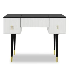 43.3" Modern Vanity Table Set With Flip-Up Mirror, LED Lights And Storage - ModernLuxe -Baxton Furniture Store GUEST 924c0bef e00a 4a91 84b4 f797bf246170