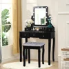 Costway Vanity Dressing Table Set W/ 10 Dimmable Bulbs Touch Switch Cushion Stool WhiteBlackBrown 2 Costway Vanity Dressing Table Set W/ 10 Dimmable Bulbs Touch Switch Cushion Stool WhiteBlackBrown -Baxton Furniture Store GUEST 92ed3f43 d22b 4caa 9d2b 50177353a63e