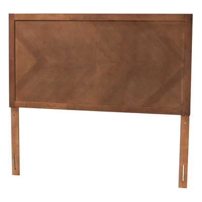 Queen Size Terrian Wood Headboard Ash Walnut - Baxton Studio