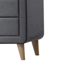 20" Valda Nightstand Light Gray Fabric - Acme Furniture -Baxton Furniture Store GUEST 932e8391 9a64 4d68 964c 2b630b7089d2