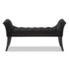 Chandelle Luxe And Contemporary Velvet Upholstered Bench Black - Baxton Studio -Baxton Furniture Store GUEST 943b838b c04d 4a8f 841b d95266a695a4