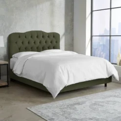 Seville Upholstered Bed In Linen - Skyline Furniture -Baxton Furniture Store GUEST 986d1c73 8a13 4fc0 ac85 418dc691730b