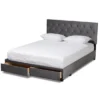Caronia Velvet Upholstered 2 Drawer Platform Storage Bed - Baxton Studio -Baxton Furniture Store GUEST 98a79c33 1338 4558 a24a 0e78086d4633