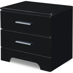 Hudson 2 Drawer Nightstand Black - ClickDecor 12 Hudson 2 Drawer Nightstand Black - ClickDecor -Baxton Furniture Store GUEST 9a9c9611 95ab 456d b5d8 674d768c9e16