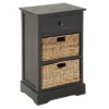 Farmhouse Wooden Chest With Wicker Basket Drawers Black - Olivia & May 2 Farmhouse Wooden Chest With Wicker Basket Drawers Black - Olivia & May -Baxton Furniture Store GUEST 9b090abc e40c 42fb a646 86d05f9564c9