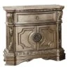 30" Northville Nightstand With 8 Drawers Antique Silver - Acme Furniture