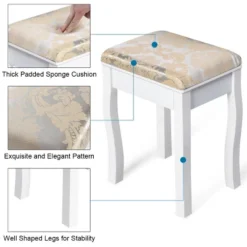 Costway Vanity Table Jewelry Makeup Desk Bench Dresser Stool 16 Costway Vanity Table Jewelry Makeup Desk Bench Dresser Stool -Baxton Furniture Store GUEST 9bf23998 e814 4de9 b6fc 4e2fdba8850a