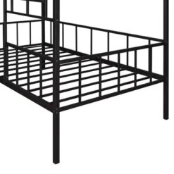 Twin Size Metal House Bed Frame With Slatted Support-ModernLuxe -Baxton Furniture Store GUEST 9c7fc636 03d1 4cd7 afc7 c12856e0ac26