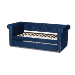 Mabelle Daybed With Trundle - Baxton Studio -Baxton Furniture Store GUEST 9d37a25f 05ef 4575 9599 4b0b0835c802