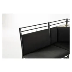 2pc Gareth Breakfast Nook Dining L Chair & Bench Black ( ) - Boraam -Baxton Furniture Store GUEST 9e17a0fd ed29 4e57 83c6 175f22579636