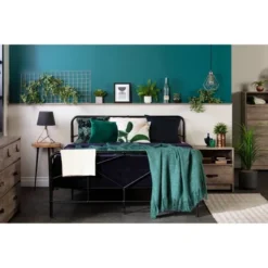 Sazena Geometric Metal Platform Bed - South Shore -Baxton Furniture Store GUEST 9e4fd939 b792 4ecf b7ab b0ddeea46d84