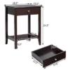 Costway Nightstand End Table Storage Display Bedroom Furniture Drawer Shelf Beside WhiteBrownGrey -Baxton Furniture Store GUEST 9f8c3909 7f91 4fd8 ae21 ab52e0d60914