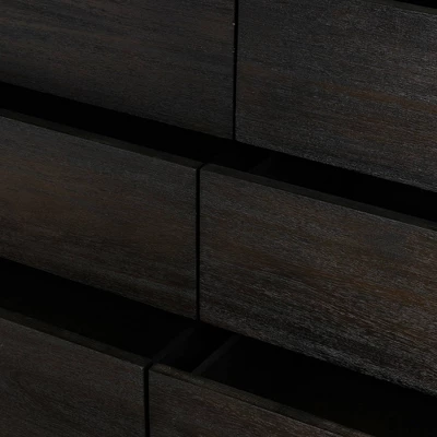 Baly 6 Drawer Mid-Century Modern Dresser - Armen Living 7 Baly 6 Drawer Mid-Century Modern Dresser - Armen Living - Image 5