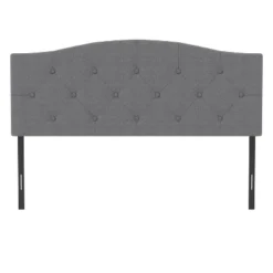 Full/Queen Provence Upholstered Arch Adjustable Tufted Headboard With Frame Glacier Gray Fabric - Hillsdale Furniture -Baxton Furniture Store GUEST a1342856 ed74 47de b271 cd1ecb3311a2
