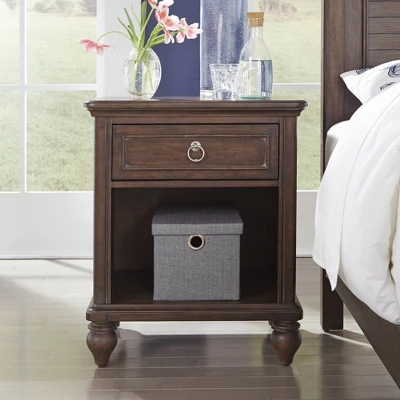 Southport Nightstand Dark Aged Oak - Home Styles 4 Southport Nightstand Dark Aged Oak - Home Styles - Image 2
