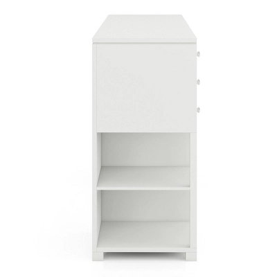 Linsell Glam 6 Drawer Vanity Table Luminous White - MiBasics 5 Linsell Glam 6 Drawer Vanity Table Luminous White - MiBasics - Image 3