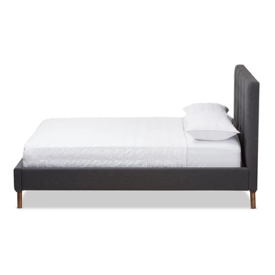 Valencia Mid - Century Modern Fabric Platform Bed - Baxton Studio 3 Valencia Mid - Century Modern Fabric Platform Bed - Baxton Studio