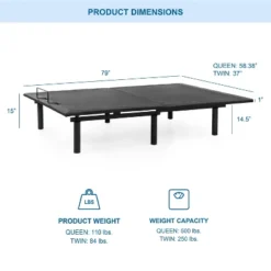 Serene Adjustable Back Support Bed Frame - HOMES: Inside + Out 16 Serene Adjustable Back Support Bed Frame - HOMES: Inside + Out -Baxton Furniture Store GUEST a8a4178c 84f2 4198 b654 d7dd670ebdc5