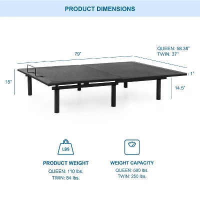 Serene Adjustable Back Support Bed Frame - HOMES: Inside + Out 7 Serene Adjustable Back Support Bed Frame - HOMES: Inside + Out - Image 5