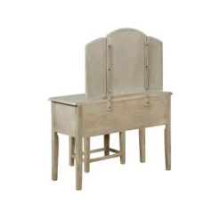 Sophie Vanity And Stool White Wash - Powell Company -Baxton Furniture Store GUEST ab0ebc61 0760 4305 af4b 0f3b2033f7aa