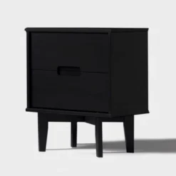 Mid-Century Modern Wood Nightstand - Saracina Home -Baxton Furniture Store GUEST ac2c7f4e acf2 4034 9a9b 9e38eef4eb3f