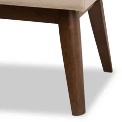 Elia Mid Century Modern Walnut Wood Fabric Button Tufted Bench - Baxton Studio 15 Elia Mid Century Modern Walnut Wood Fabric Button Tufted Bench - Baxton Studio -Baxton Furniture Store GUEST ad2a74b7 e816 4be1 b67e 271dc5100328